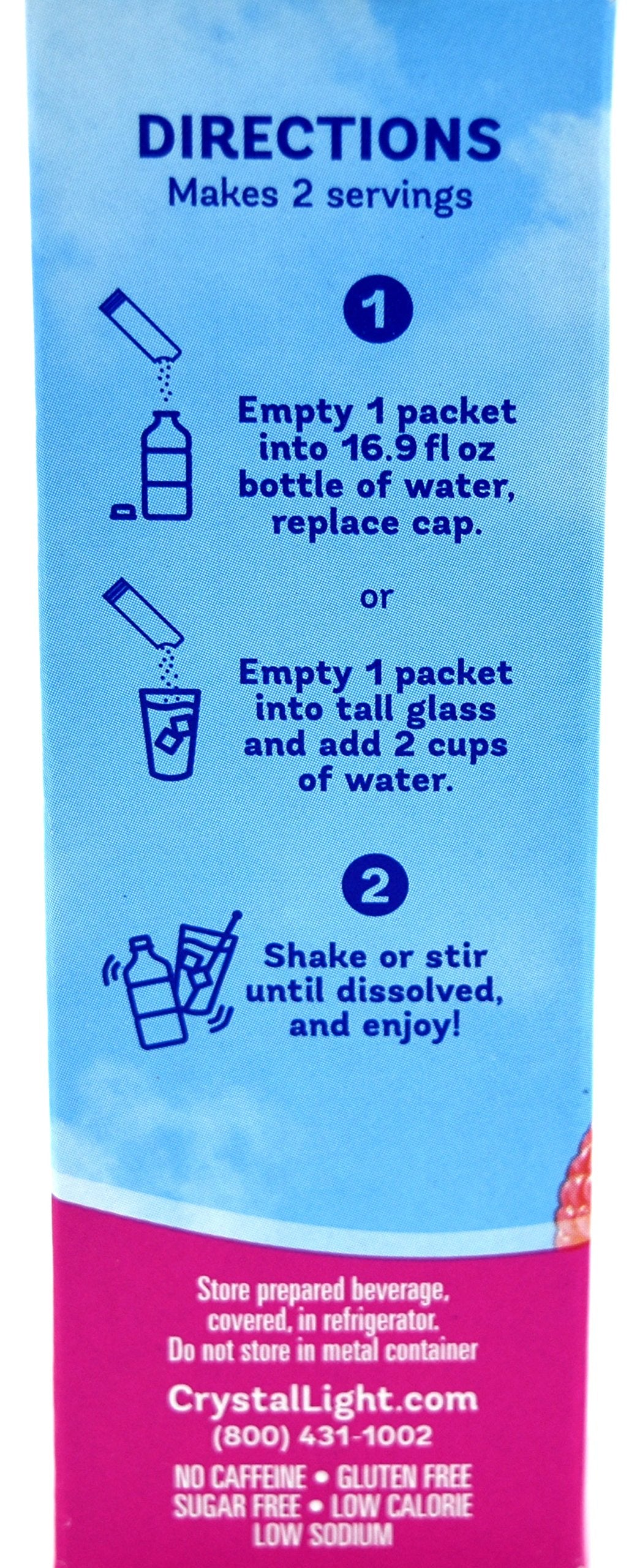 Crystal Light On The Go Raspberry Ice Drink Mix- 10 Ct