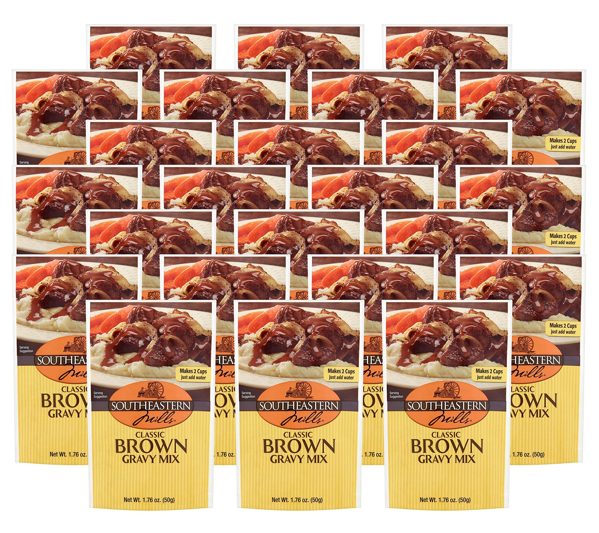 Southeastern Mills Brown Gravy Mix, 1.76-Ounce (Pack of 24)
