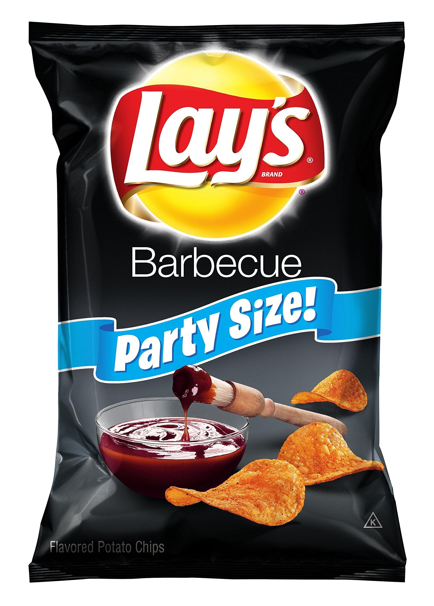 Lay'S Potato Chips, Party Size Barbecue, 15.25 Ounce