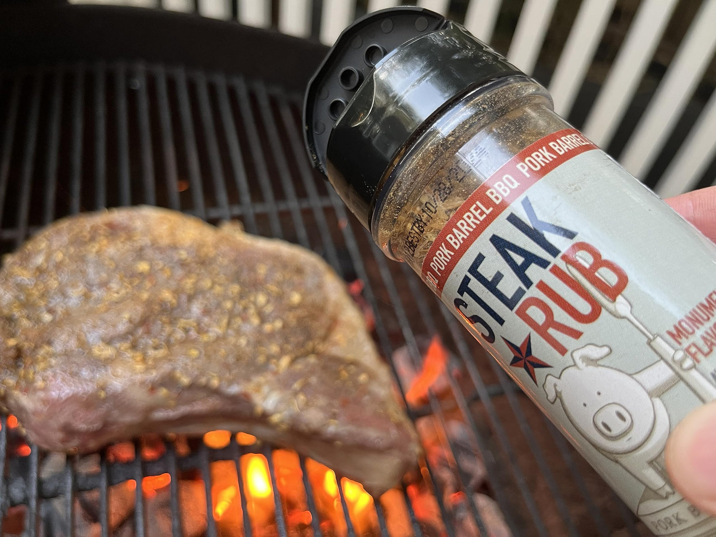 Pork Barrel BBQ Steak Spice Rub - Premium All-Purpose Seasoning, No MSG, Gluten-Free, 4.5 oz