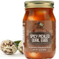 Green Jay Gourmet Spicy Pickled Quail Eggs - 16 Ounce Jar - Freshly Hand Jarred - Natural Ingredients