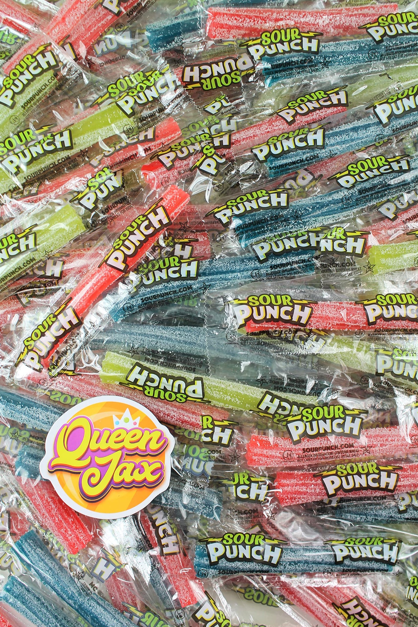 American Licorice Sour Punch Twists - Sour Candy Bulk - Sour Punch Twist - 1 Lb Bag - Sour Punch Twists Bulk Candy - 4 Flavors - Blue Raspberry, Cherry, Strawberry, Apple