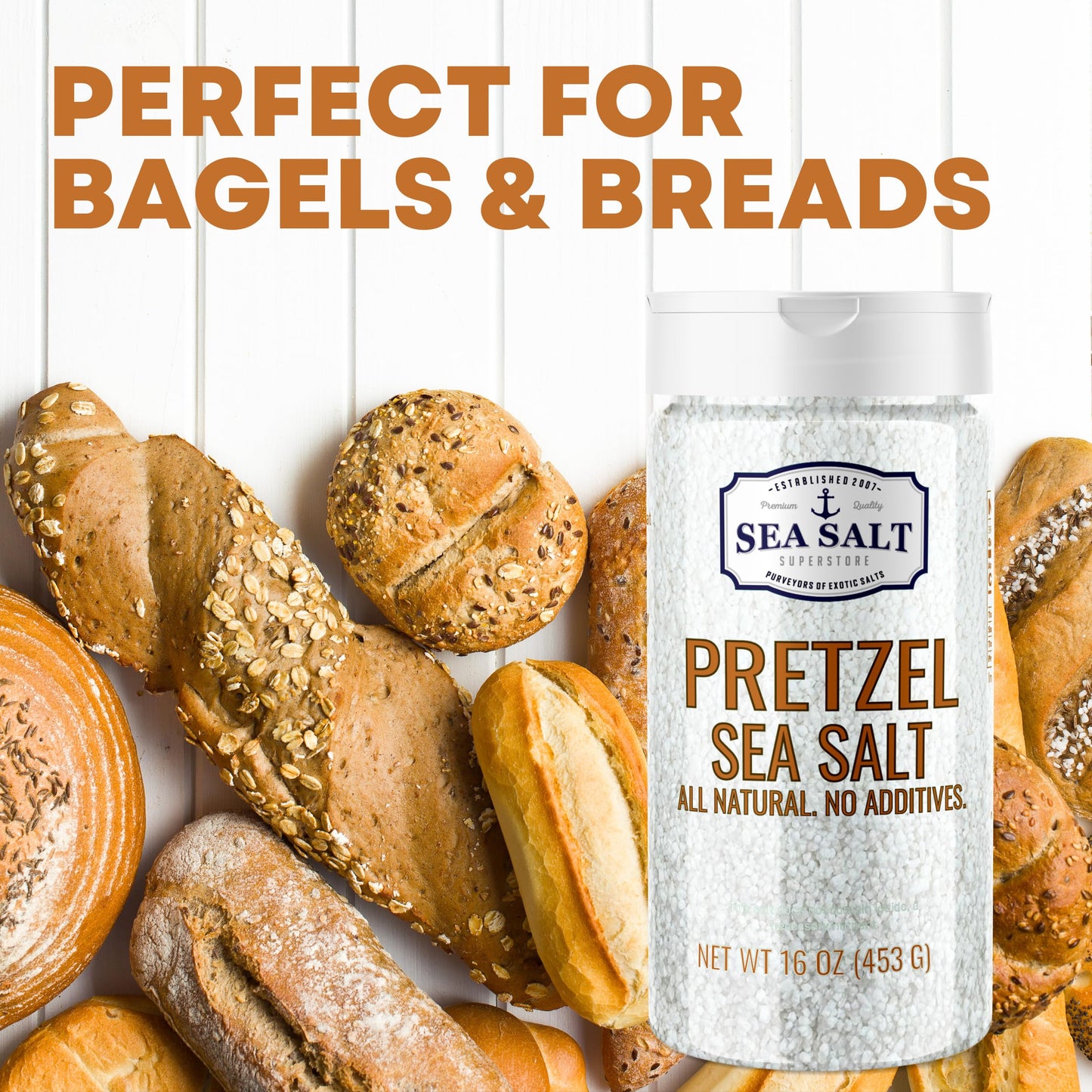 Pretzel Salt For Soft Pretzels, Food Grade Salt For Pretzels And Bagels, Heat Resistant Coarse Sea Salt For Soft Pretzel Dough,