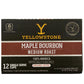 Y Yellowstone Maple Bourbon Coffee Pods, Medium Roast, 100% Arabica, 12 Count, Single Serve Recyclable