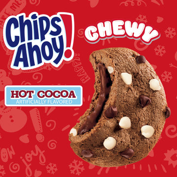 Chips Ahoy! Hot Cocoa Chocolate Chip Cookies, Limited Edition Holiday Cookies, 9.9 Oz