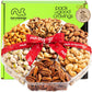 Nut Cravings Gourmet Collection - Rosh Hashana & Shana Tova Mixed Nuts Gift Basket + Heart Ribbon (7 Assortments) Arrangement Pl