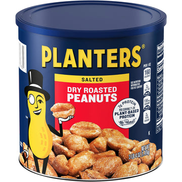Planters Salted Dry Roasted Peanuts, 52 Oz. (6-Pack)
