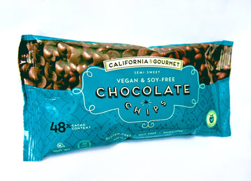 48% Cocoa Vegan Chocolate Chips Soy Free Dairy Free Kosher for Passover Gluten Free Nut Free 8 oz. bags  (3 Pack)