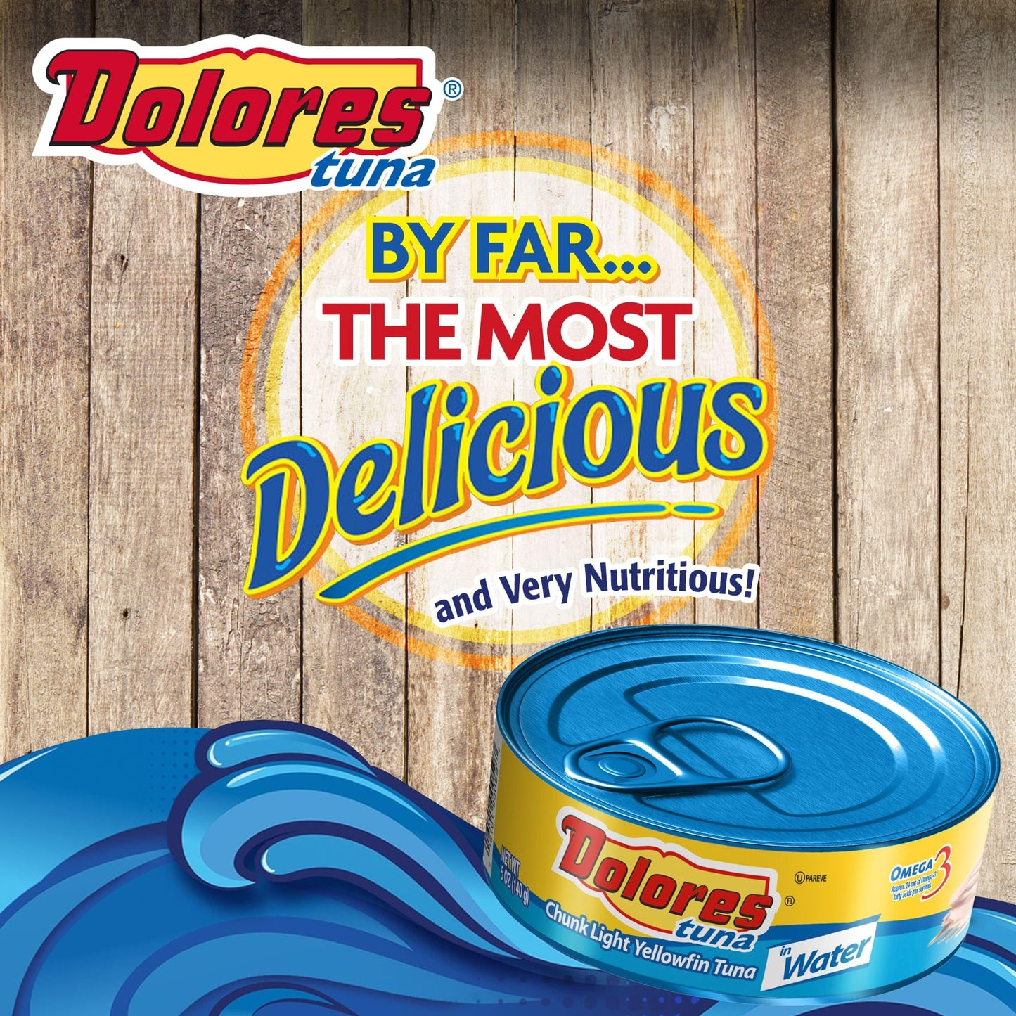 Dolores Tuna Chunk Light Yellowfin Tuna in Water  5oz Canned Tuna (Pack of 24)