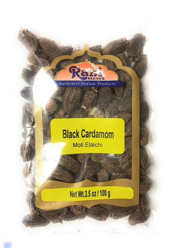 Rani Black Cardamom Pods (Kali Elachi) Whole Indian Spice 3.5Oz (100G) ~ All Natural | Vegan | Gluten Friendly | Non-Gmo | Indian Origin ~ Smokey | Tsaoko | Cao Guo | Bach Dan Khau | Badi