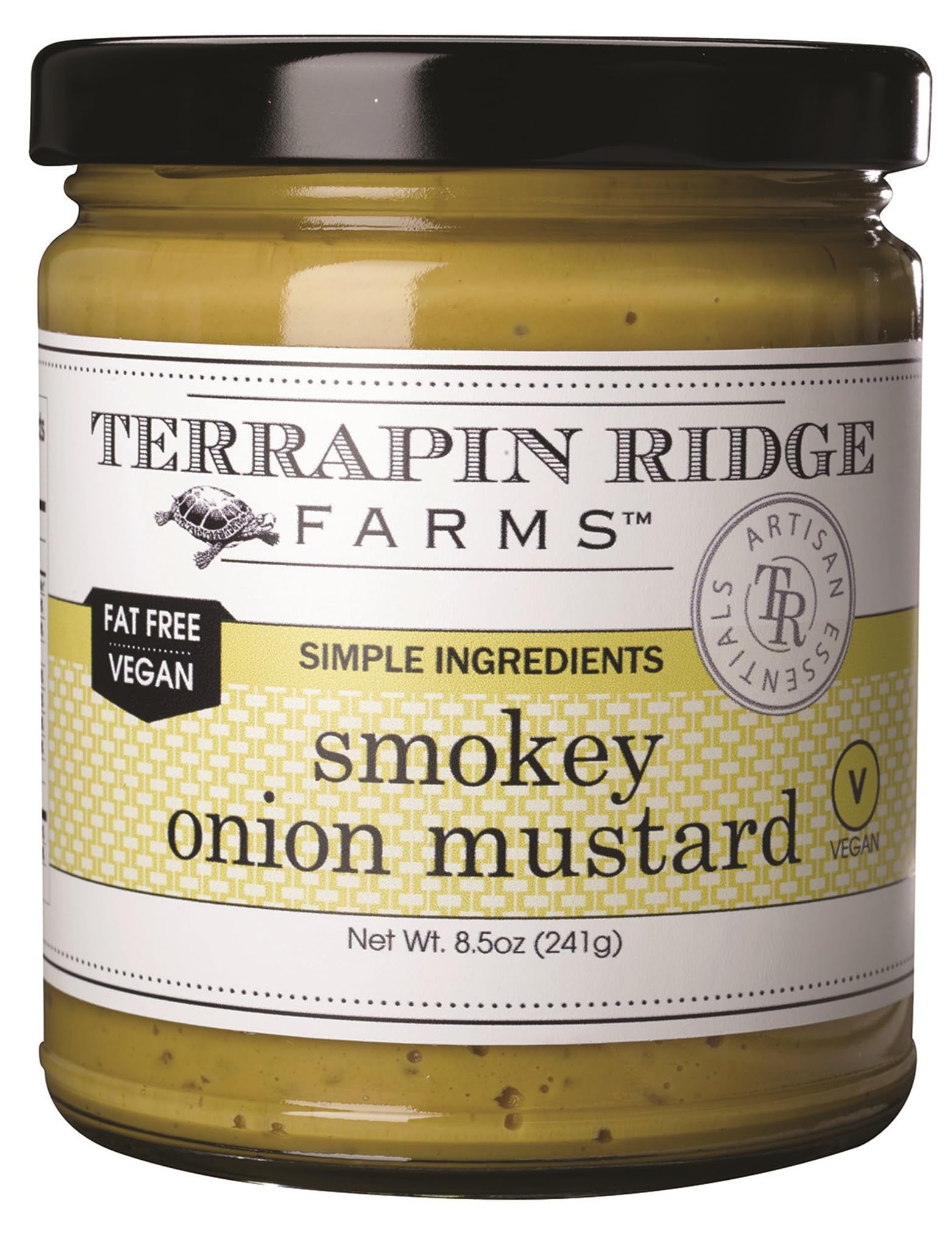 Terrapin Ridge Farms Smokey Onion Mustard – Gourmet Mustard for Burgers, Brats, Sandwiches & More – 8.5 oz Jar