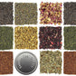 SOLSTICE TEA TRADERS Loose Leaf Tea Sampler Kit - Create Your Own Blend with Sencha, Rooibos, China Black, and Spices - 1 Count