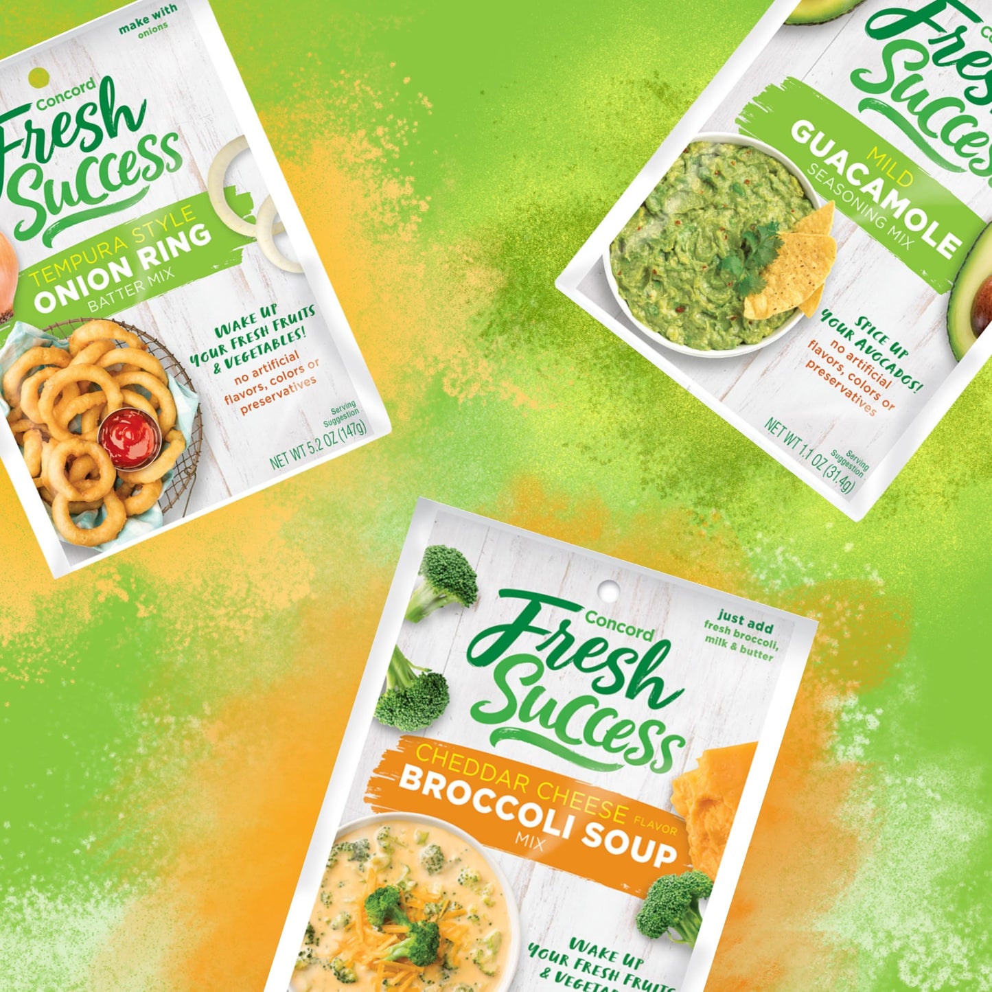 Concord Foods Southern-Style Greens And Kale Seasoning Mix Authentic Southern Flavors For Delicious, Smoky Kale And Collard Greens 1 Oz (Pack Of 6)