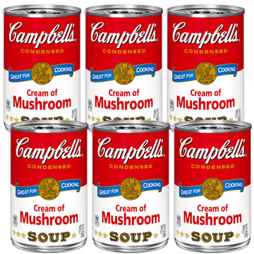Campbell'S Cream Of Mushroom Soup 10.5 Ounce Cans (Pack Of 6)