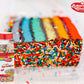 Bakers Choice Rainbow Sprinkles For Baking - Rainbow Jimmies Sprinkles For Ice Cream Toppings - Dairy Free, Kosher 20 Oz.