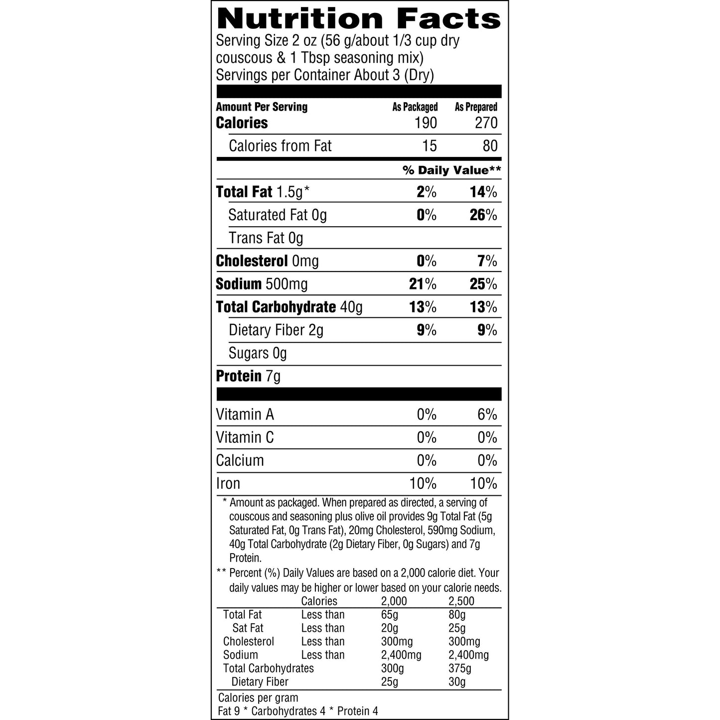 Near East Couscous Mix, Roasted Garlic & Olive Oil, 5.8 Oz, Pack of 12