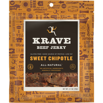 Krave Beef Jerky, Sweet Chipotle, 2.7 Ounce