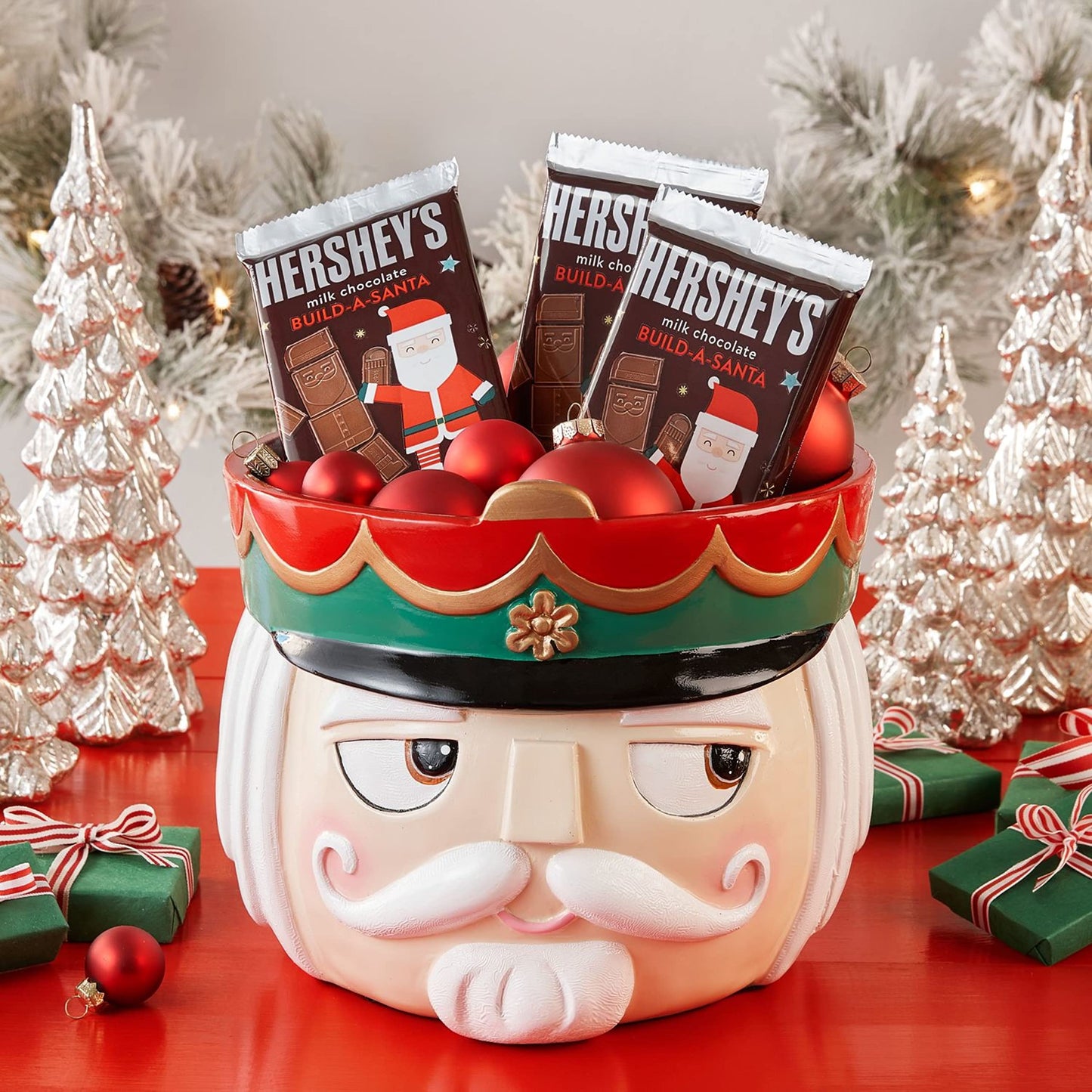 HERSHEYS Build-A-Santa Milk Chocolate Candy, Holiday, 4 oz, Bar (Pack of 12)