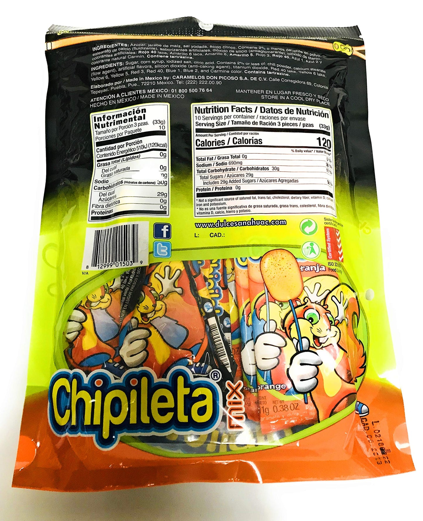 Chipoleta Mix Lollipop And Hot Candy Powder