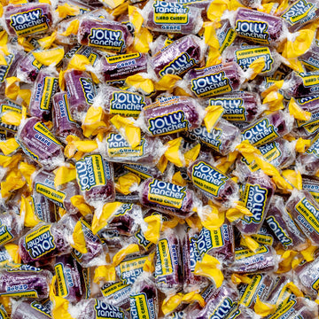 Jolly Rancher Hard Candy Grape Original Flavor 1 Lb - Bulk Bag, Individually Wrapped (74 Pieces)