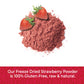 Herbaila Freeze Dried Strawberry Powder 1lb, No Sugar Added - Pure All Natural Strawberry Powder for Baking, Freeze Dried Strawb