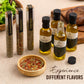 Infused Olive Oil Gift Set – Variety Pack - 4 Flavored Olive Oil Extra Virgin, 3 Spice Flavorful Infusion Blends, Bread Dipping Bowl & Recipe Booklet - Set Of 8 – Gourmet Cooking Gifts For Women