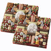 2 Holiday Gift Boxes - The Swiss Colony 43 Season Pleasers - Assorted Summer Sausage Meats  Mini Meat Sticks  Cheese Bricks And Wedges  Candies  & Chocolate Treats  Meat And Cheese Gift Set
