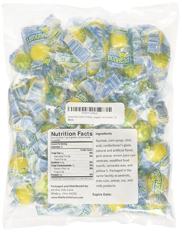 Ferrara Pan Candy Company Individually Wrapped Lemonheads, 1 Lb.