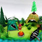 Nature Scene CAMPING 20 Piece Birthday CAKE Topper Set, Featuring Camping Items and Decorative Themed Accessories