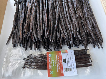 FITNCLEAN VANILLA 1oz Madagascar Vanilla Beans Grade B, USDA Organic, Whole Non-GMO Pods