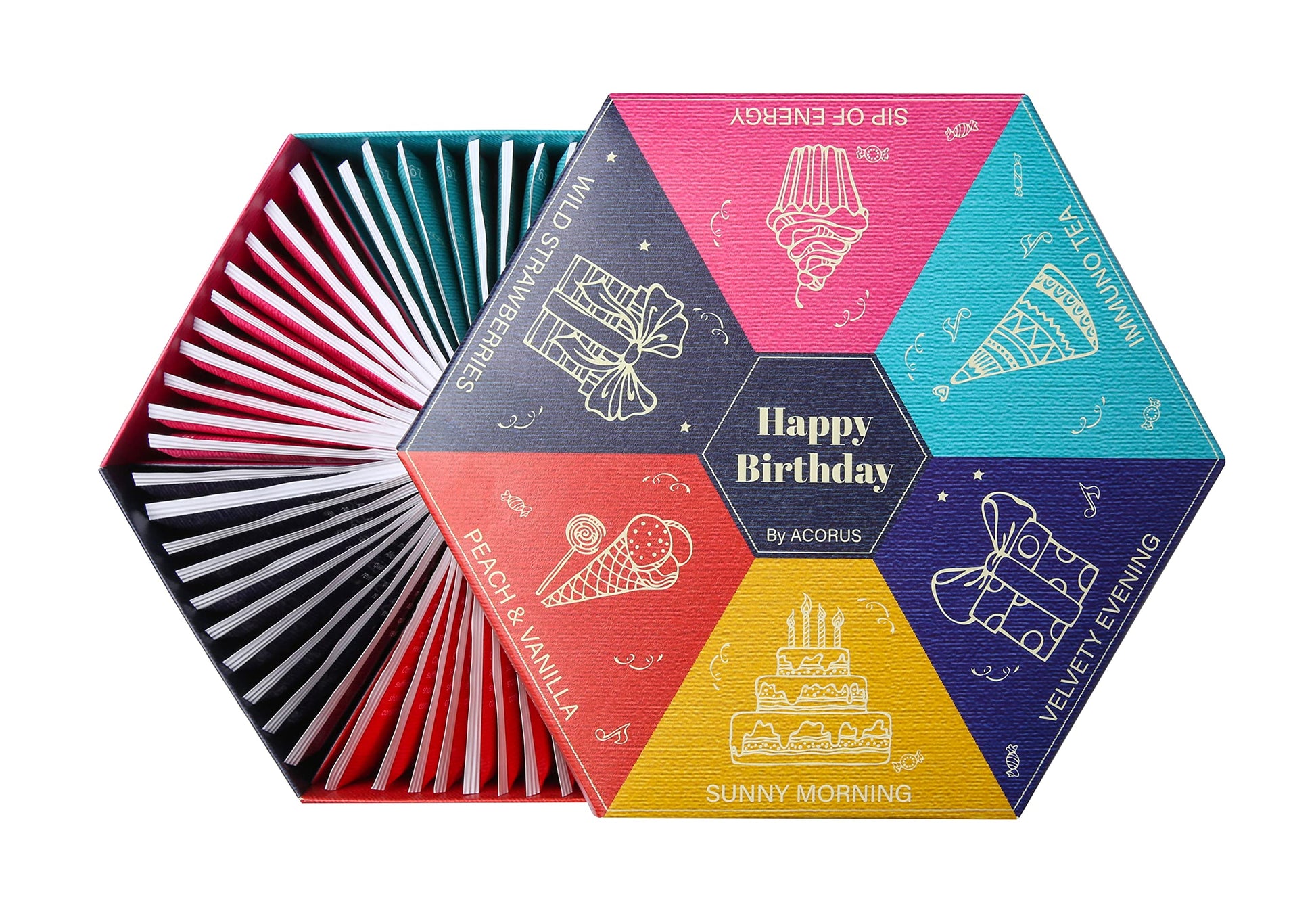 Acorus Happy Birthday Tea Gift Sets | Assorted Tea Set Birthday Present To Those Who We Care About | Herbal Fruit And Black Tea