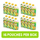 HAPPYTOT Organics Super Foods Stage 4, Pears, Mangos and Spinach + Super Chia, 4.22 Ounce Pouch (Pack of 16) packaging may vary