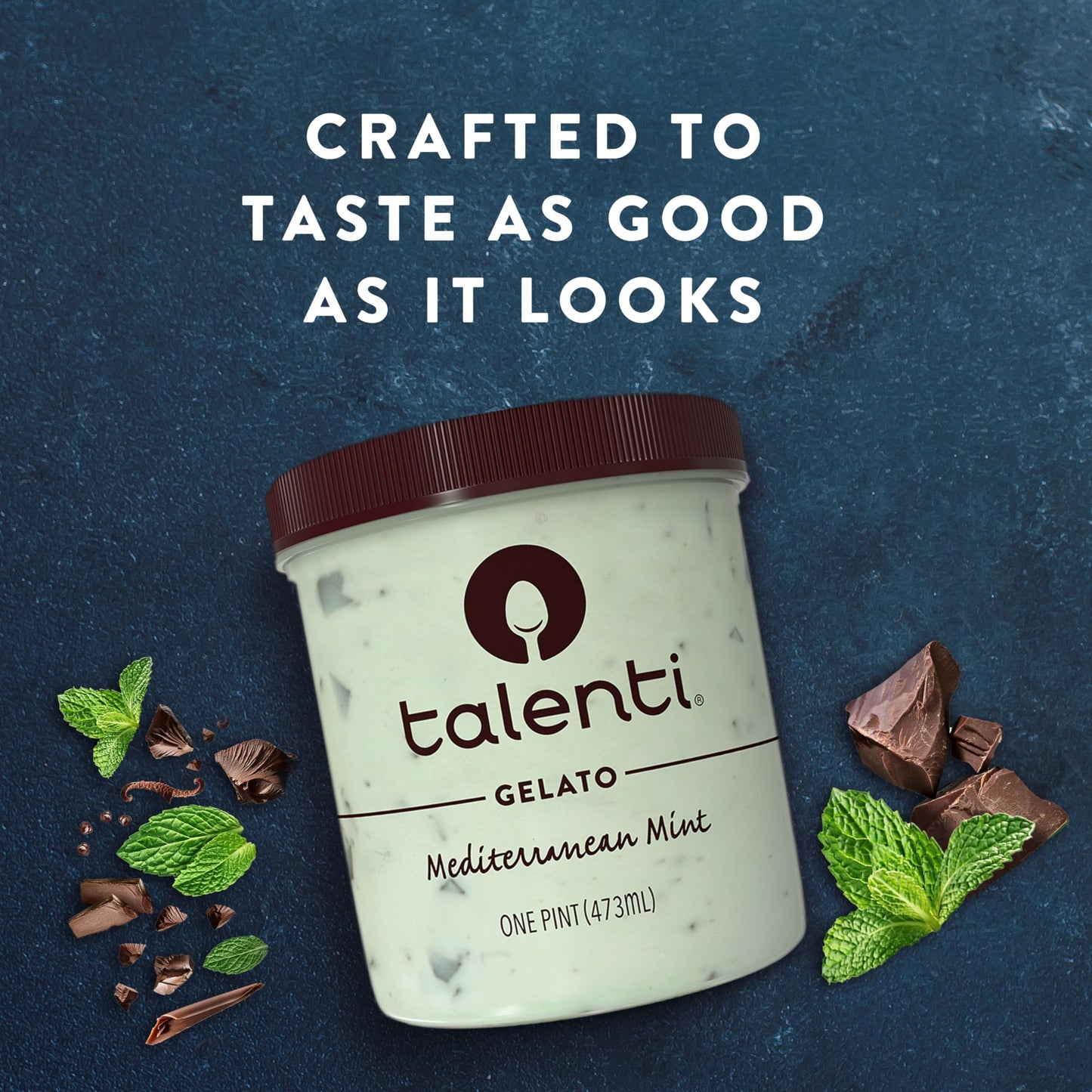 Talenti Gelato For a Delicious Frozen Dessert Mediterranean Mint Made with Non-GMO Ingredients 1 pint