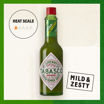 TABASCO Green Jalapeño Pepper Sauce, 2 Fl Oz (Pack of 1), Model 0001121000971