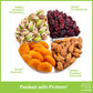 NUT CRAVINGS Gourmet Collection - Rosh Hashana & Shana Tova Dried Fruit & Mixed Nuts Gift Basket + Green Ribbon (4 Assortments)