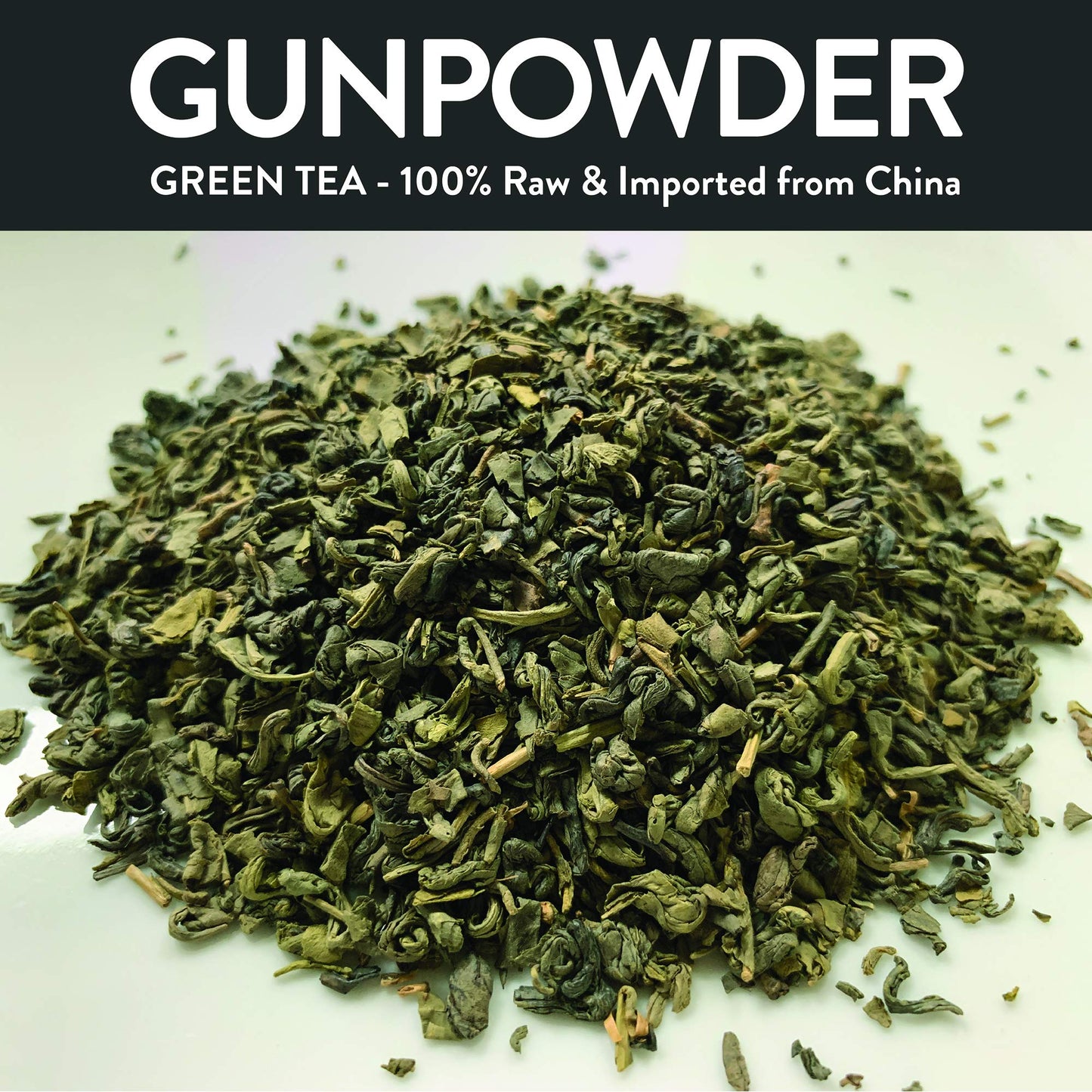 FGO Organic Gunpowder Green Tea  Loose Leaf  16oz Bulk Resealable Bag  Packaging May Vary (Pack of 1)