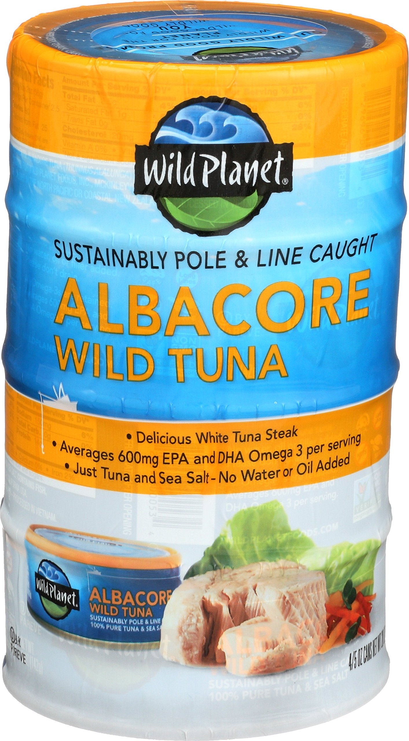 Wild Planet Wild Albacore Tuna  3Rd Party Mercury Tested  4 Count (Pack Of 12)