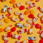 Cambie Arcor Fruit Filled Bon Bon Hard Candy | 2 lb Pack | Soft & Chewy Interior | Flavors: Strawberry, Cherry, Pineapple, Orange, Lemon