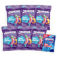 JOYRIDE Sour Worms - 3.5 oz 6-Pack Bundle with 2.5oz Glacial Peppermint Gum, Low Sugar, Low Calorie Snacks, Dye Free and Plant B