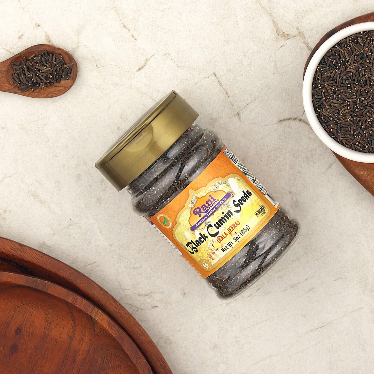 Rani Black Cumin Seeds (Kala Jeera/Bunium Bulbocastanum) 3Oz (85G) Natural ~ Gluten Friendly | Non-Gmo | Vegan | Indian Origin