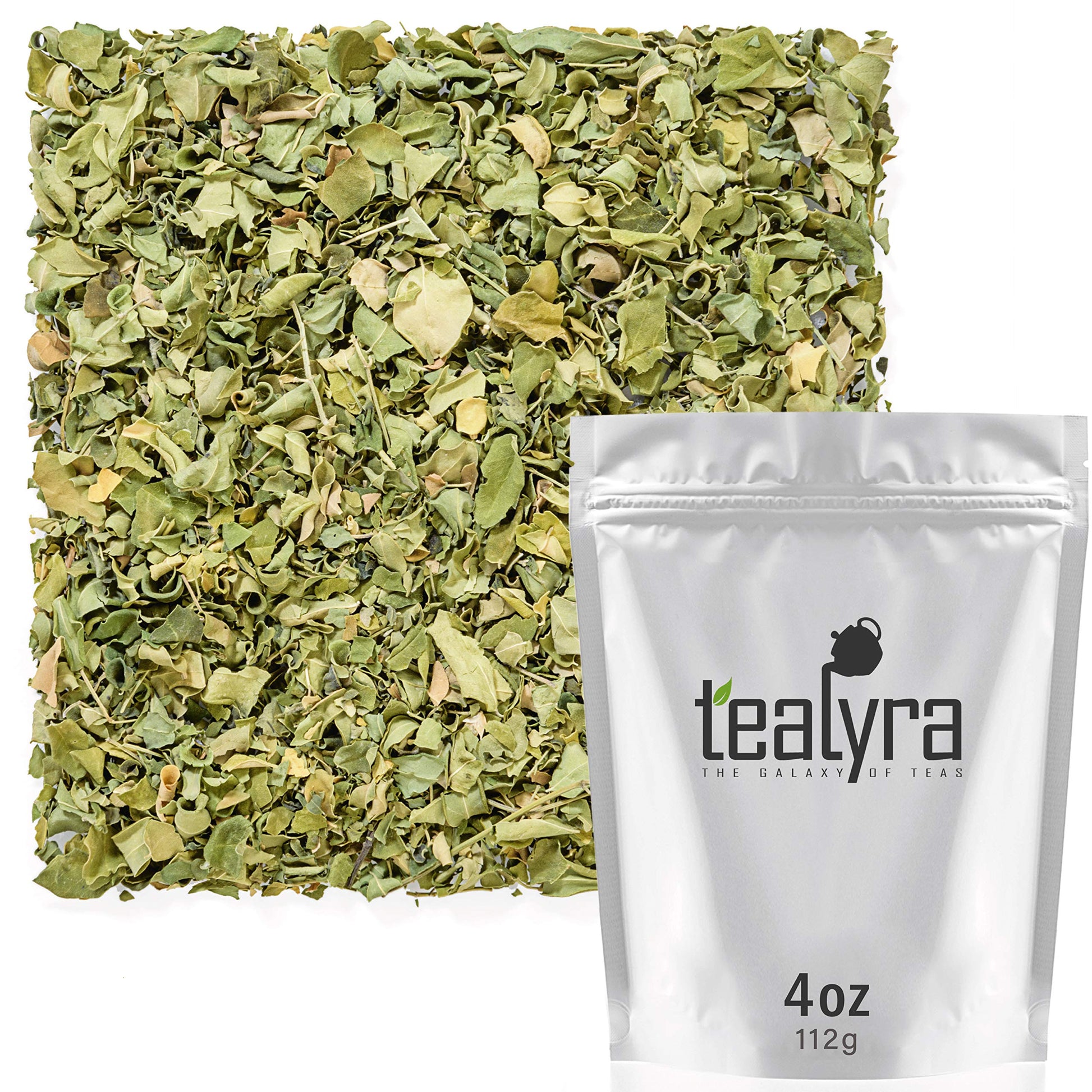Tealyra Pure Moringa Leaf Tea - Caffeine-Free Wellness Loose Tea - 112g (4-ounce)