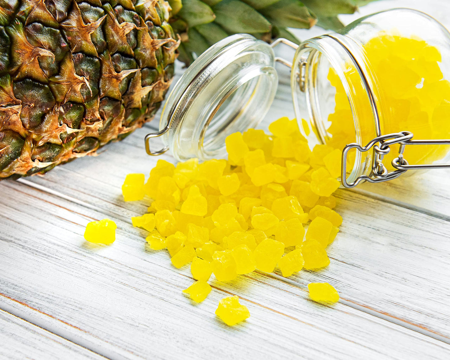 Food To Live Dried Diced Pineapple, 1 Pound Raw, Vegan, Sweetened, Unsulfured, Bulk, Great For Culinary Use And Baking