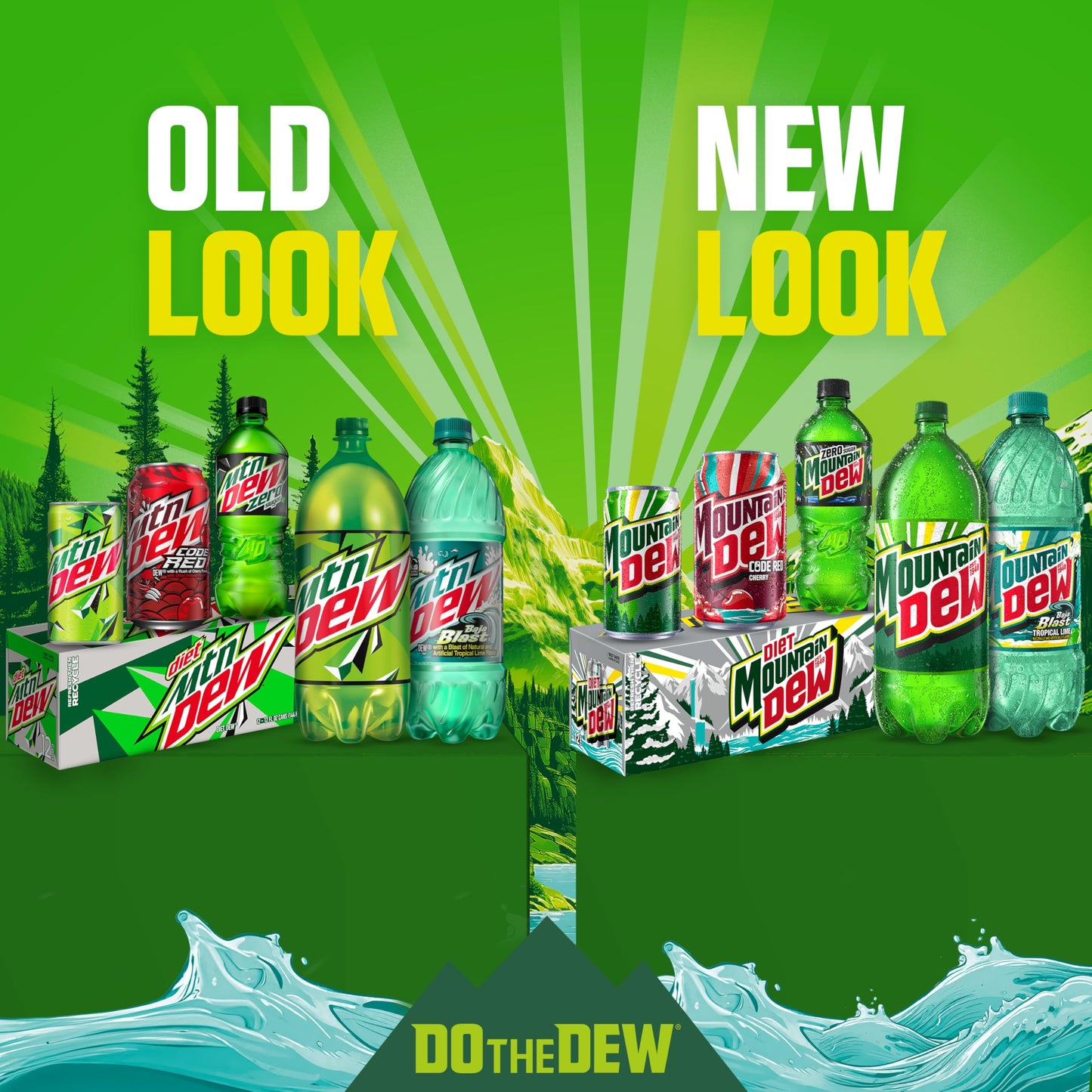 Mountain Dew, 12 Fl Oz Bottles, 8 Pack