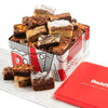 David's Cookies Assorted Brownies & Crumb Cake Gift Tin 3Lbs - Delicious, Fresh Baked Snacks, Gourmet Chocolate Fudge Slices, Br