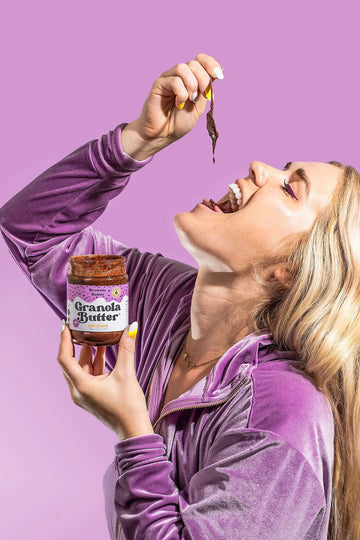 Kween Oat Haus Brownie Batter Granola Butter | Peanut-Free, Almond (Tree-Nut) Free, & School-Safe (Top 8 Allergen Free) | Nutella & Chocolate Spread Alternative