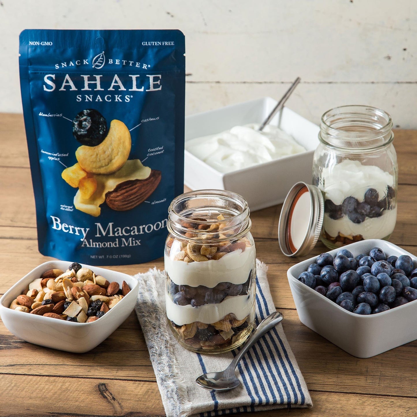 Sahale Snacks Trail Mix, Berry Macaroon Almond, Non-GMO, Gluten-Free, 7 oz Pouch
