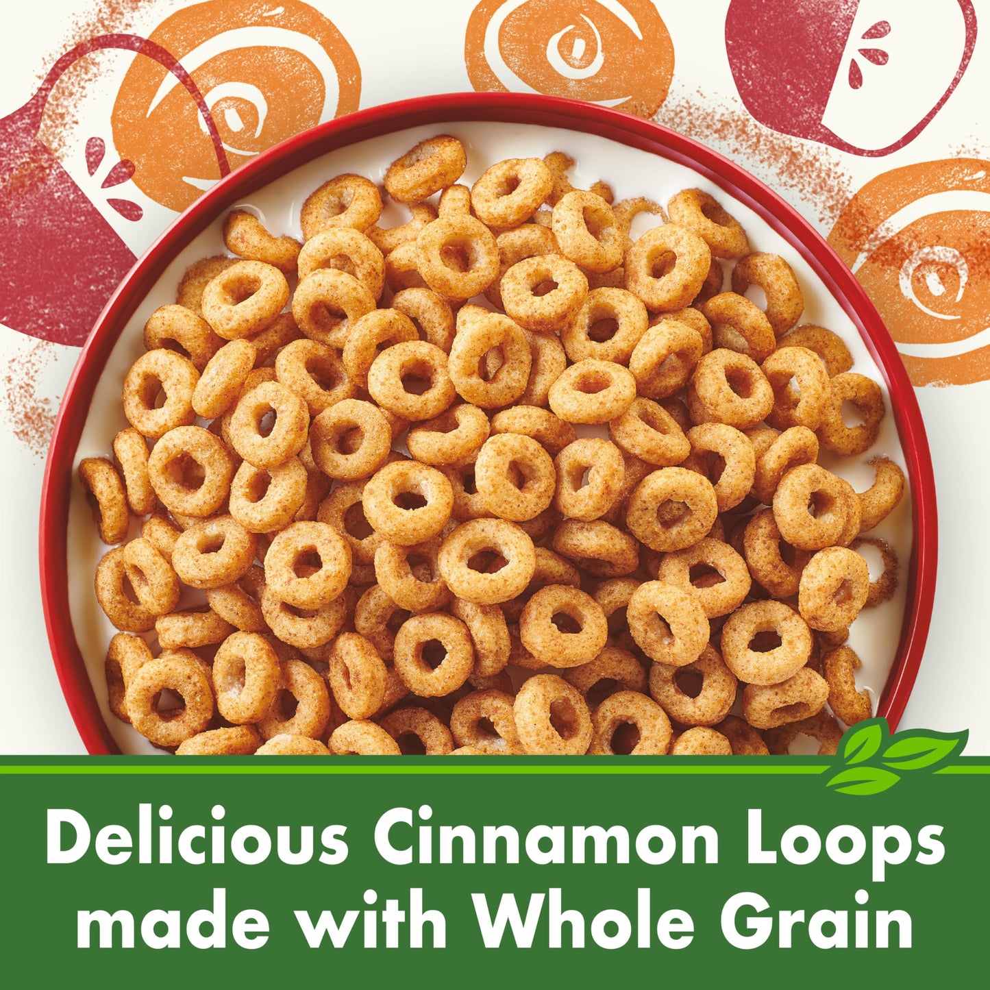 Cascadian Farm Organic Cinnamon Apple Cereal  No Added Sugar  Made with Whole Grain  Non-GMO  12 oz