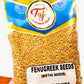 Taj Premium Indian Methi Seeds, Fenugreek Seeds, Trigonella Foenum Graecum, (14 Ounce)