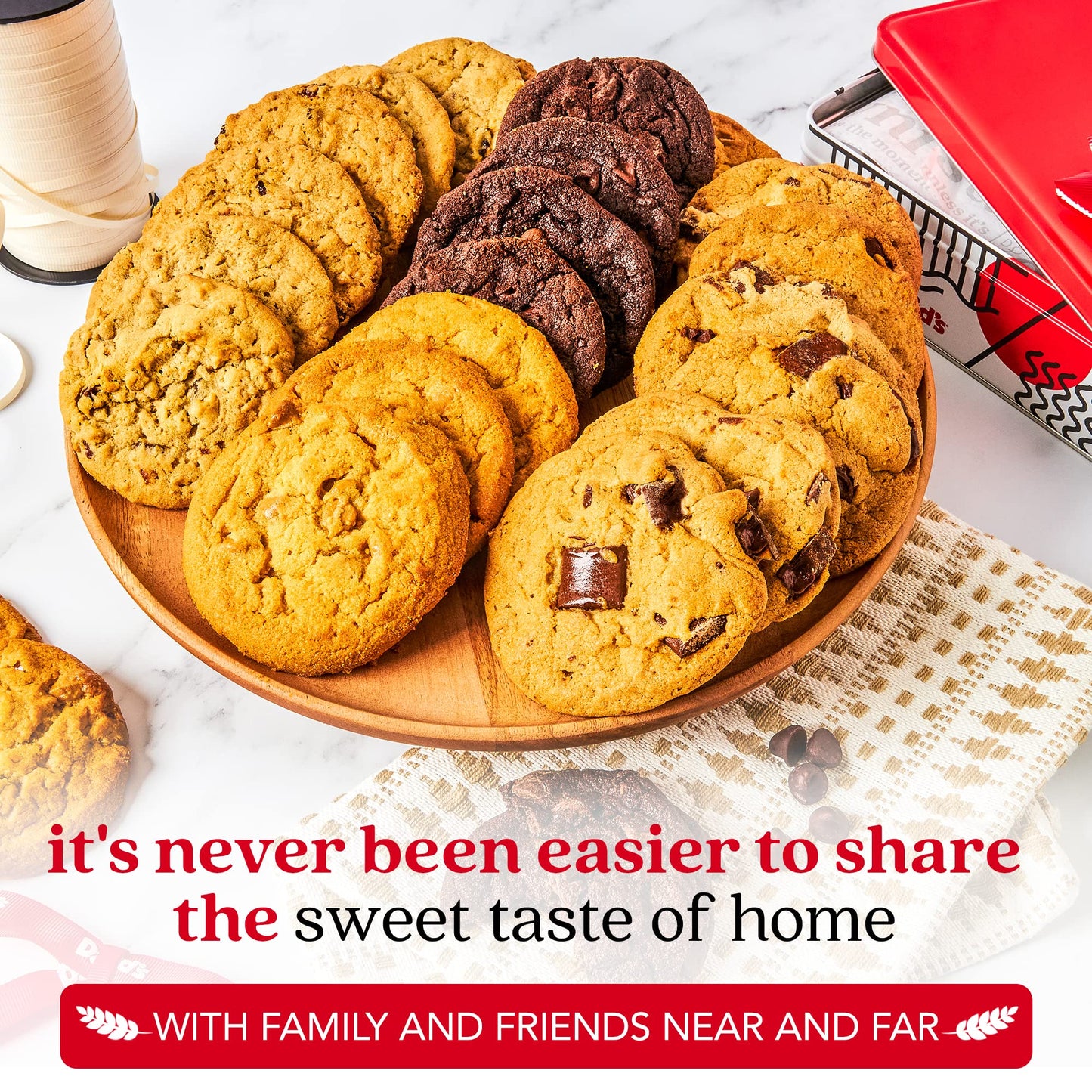 David'S Cookies 2Lbs Assorted Flavors Fresh Baked Cookies - Handmade And Gourmet Cookies - Delectable And Made With Premium Ingr