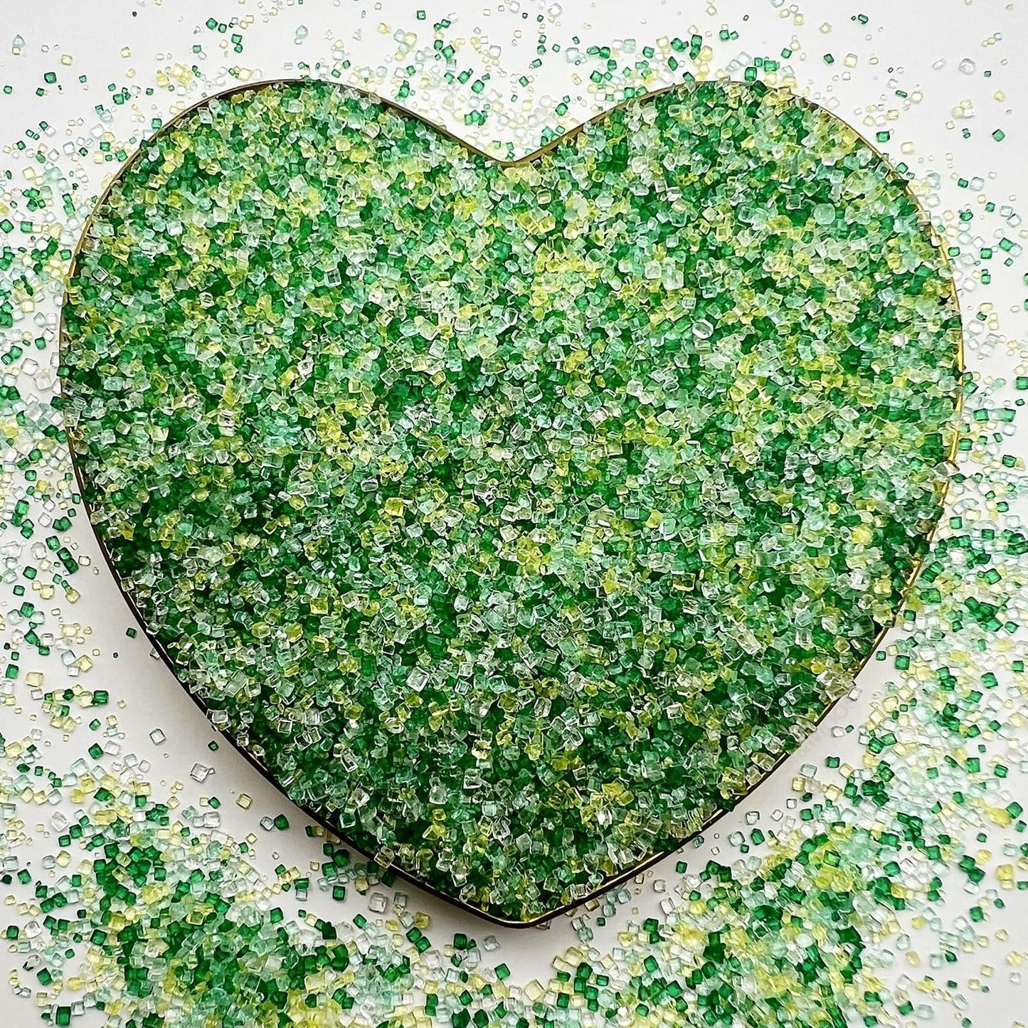 Se Si&Moos Green White And Yellow Sanding Sugar Sprinkles Green Sprinkles Sugar Rimmer For Cocktails, Edible Colored Sugars For